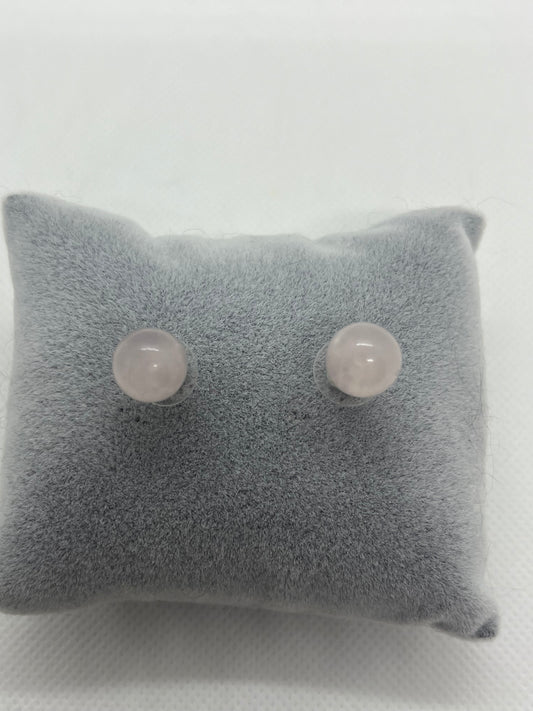 Boucle d'oreille Quartz Rose