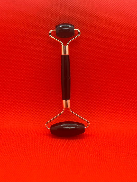Rouleau de massage en Tourmaline Noir