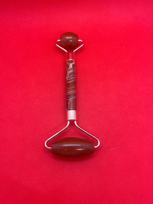 Rouleau de massage Jaspe Rouge